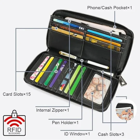 Forever Young Floral Parrot Wallet NWT​ - Picture 2 of 6